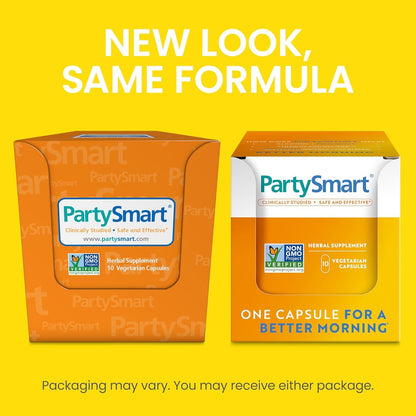 Himalaya PartySmart | 10 Capsules for a Smoother Morning After Drinking – Plant-Based, Vegan, Gluten Free