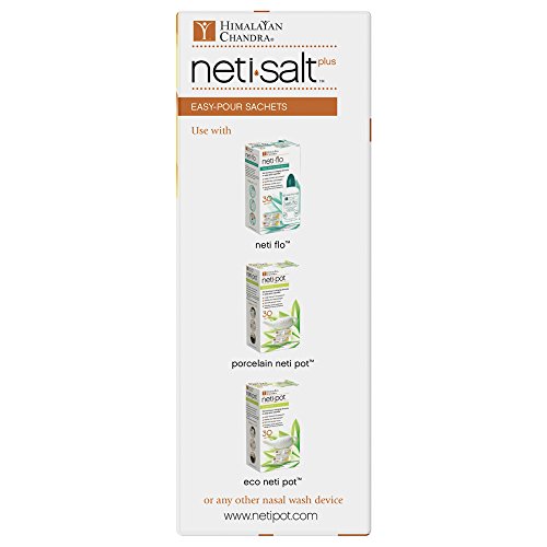 Himalayan Chandra Neti Salt Plus Refill Sachet 60 Count | Gentle Nasal Irrigation