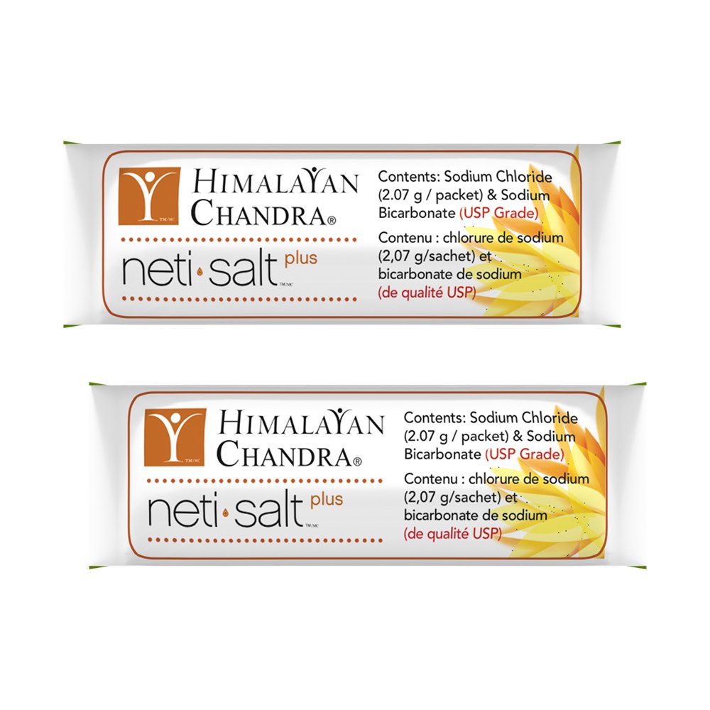 Himalayan Chandra Neti Salt Plus Refill Sachet 60 Count | Gentle Nasal Irrigation