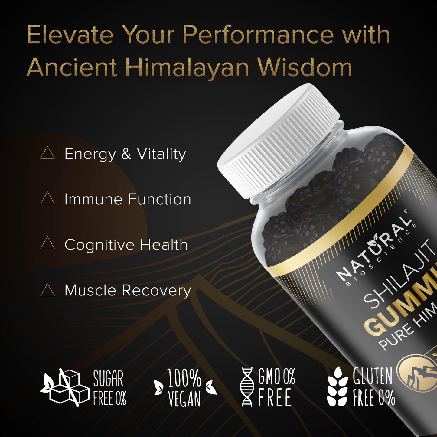 Himalayan Shilajit Gummies 800mg – Lab-Tested & Sugar-Free