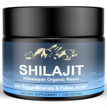 Himalayan Shilajit Resin 600mg – 85+ Minerals, Fulvic Acid | Energy & Immunity