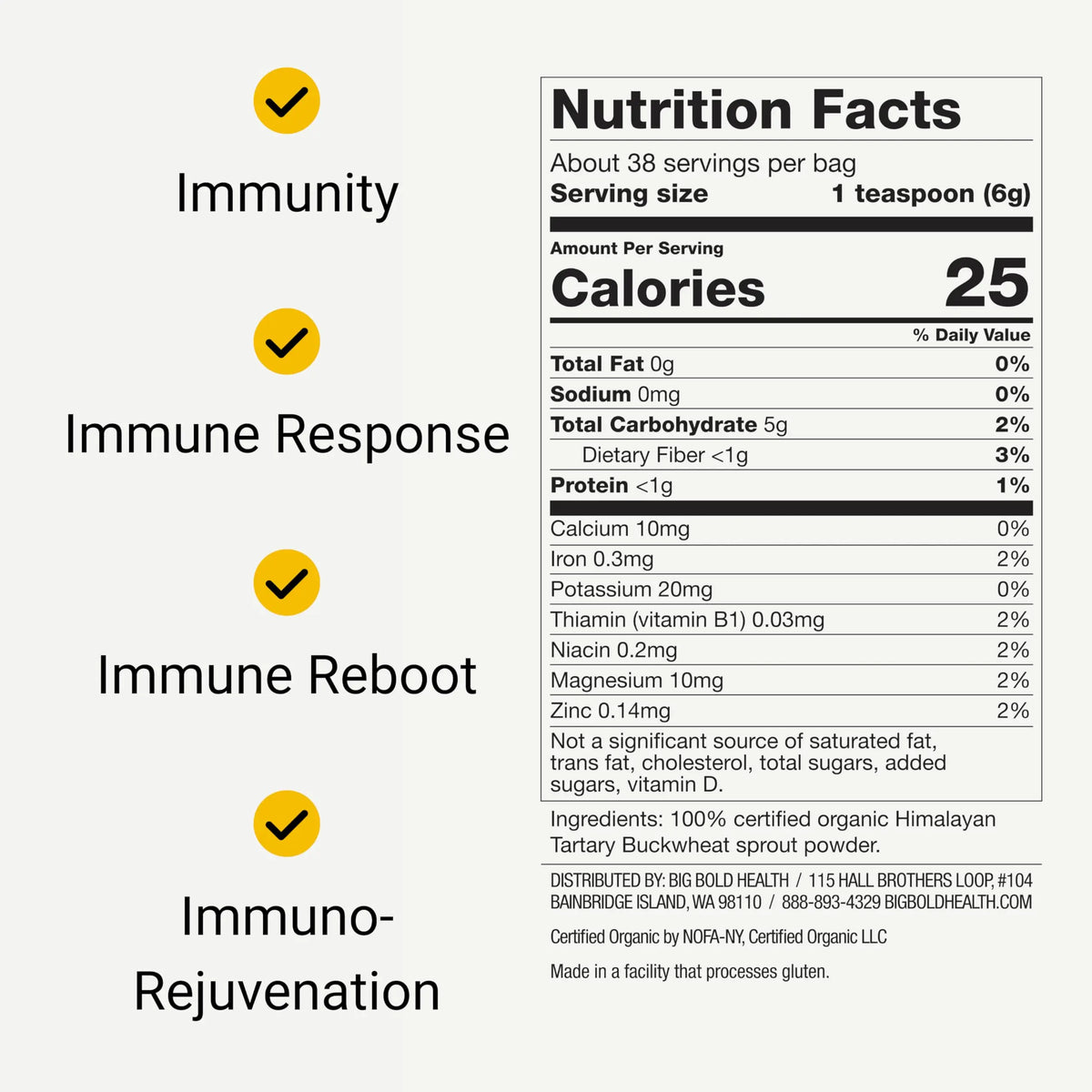 BIG BOLD HEALTH Himalayan Tartary Buckwheat Sprout Powder — Immune-Supporting Superfood BritishVita | Premium UK Vitamins & Wellness Supplements