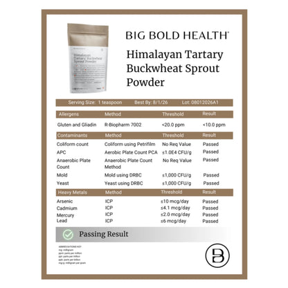BIG BOLD HEALTH Himalayan Tartary Buckwheat Sprout Powder — Immune-Supporting Superfood BritishVita | Premium UK Vitamins & Wellness Supplements