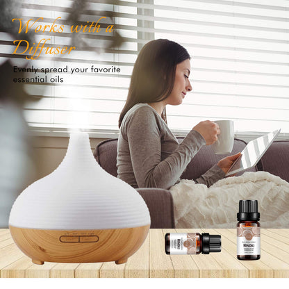 2-Pack Hinoki Essential Oil – 100% Pure Organic Hinoki Oil for Diffuser, Aroma, Massage & Skin Care (2x10ml)