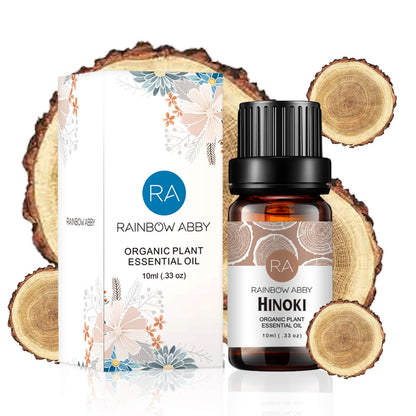 2-Pack Hinoki Essential Oil – 100% Pure Organic Hinoki Oil for Diffuser, Aroma, Massage & Skin Care (2x10ml)