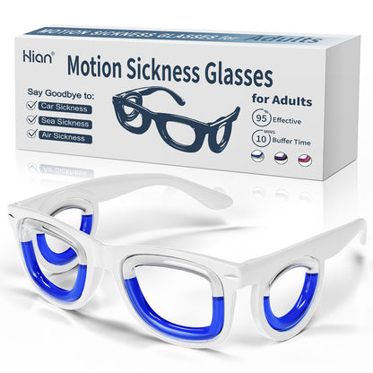 Hion Adult Anti-Motion Sickness Smart Glasses | Ultra-Light Travel Relief