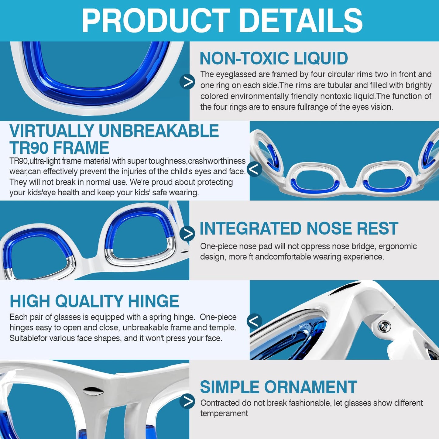 Hion 2 Pairs Adult Anti-Motion Sickness Smart Glasses — Ultra-Light, Travel-Ready Nausea Relief (White + Pink)