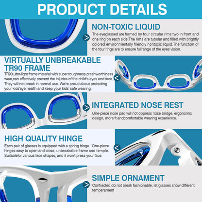 Hion 2 Pairs Adult Anti-Motion Sickness Smart Glasses — Ultra-Light, Travel-Ready Nausea Relief (White + Pink)