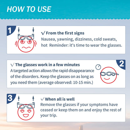 Hion Kids Anti-Motion Sickness Smart Glasses – Ultra-Light Travel Glasses for 3-8 Year Olds (White)