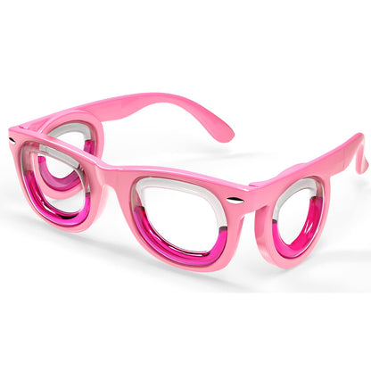 Hion Kids Anti-Motion Sickness Smart Glasses (Ages 3–8) – Ultra-Light Pink Travel Glasses