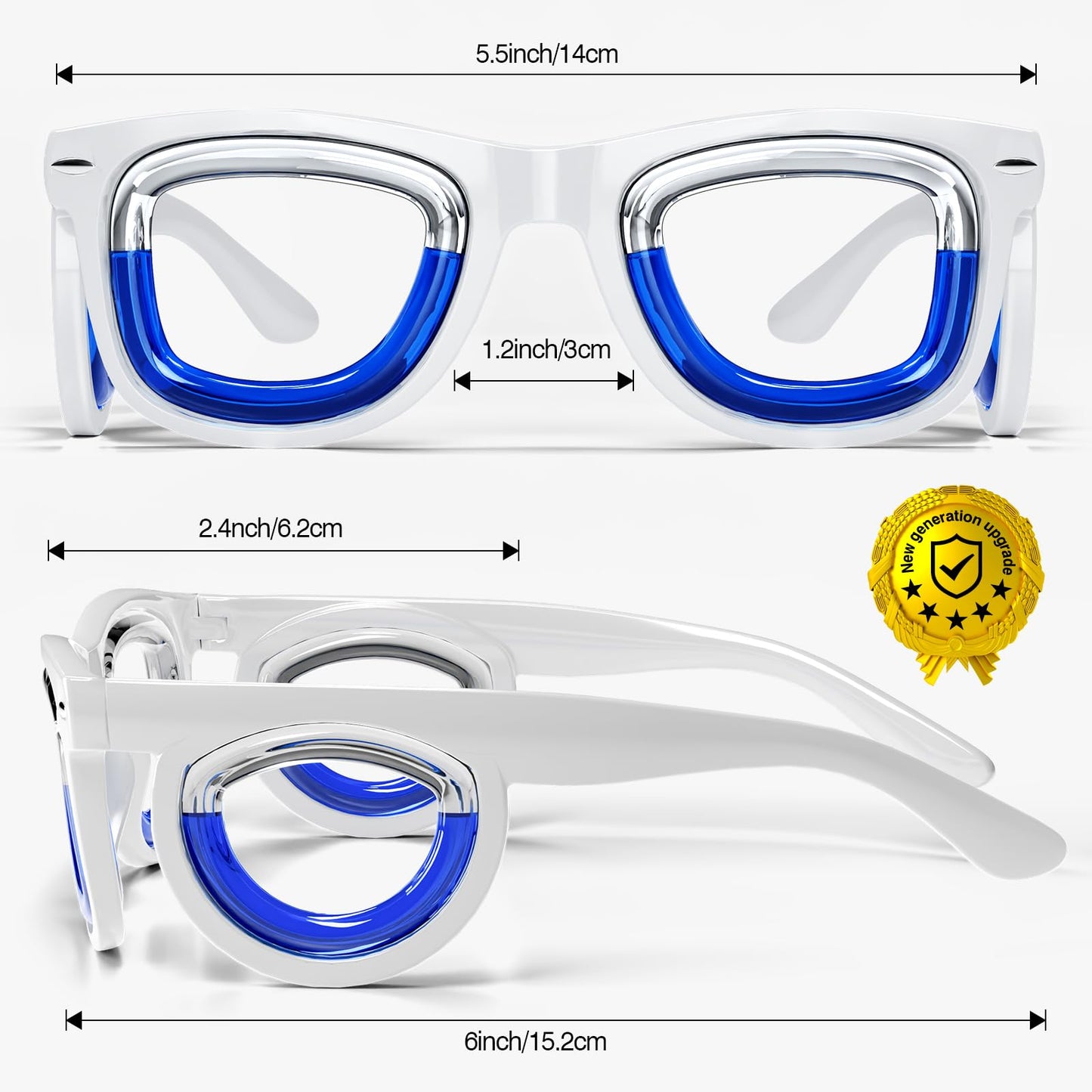 Hion Adult Anti-Motion Sickness Smart Glasses | Ultra-Light Travel Relief