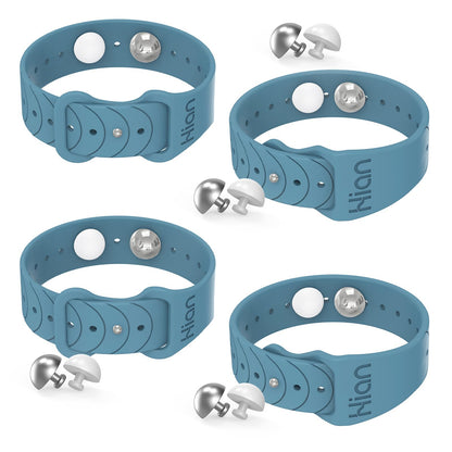 Hion Motion Sickness Bracelets – 2 Pairs Blue Acupressure Nausea Bands