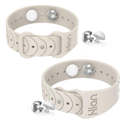 Hion Motion Sickness Bracelets – Acupressure Wristbands for Nausea (1 Pair, Starlight)