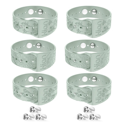 Hion Motion Sickness Bracelets – 3-Pair Sea Sickness Wristbands (Beryl) for Nausea Relief