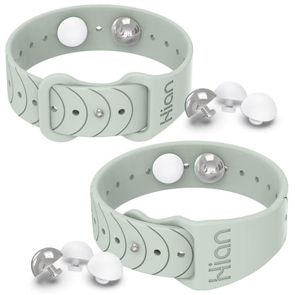 Hion Motion Sickness Bracelets – Sea Sickness Wristbands (1 Pair Beryl) | Acupressure Nausea Bands