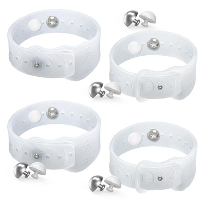 Hion Motion Sickness Bracelets – Sea Sickness Wristbands, 2 Pairs (Transparent)