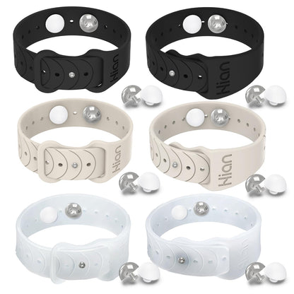 Motion Sickness Bracelets by Hion – 3-Pair Acupressure Wristbands for Nausea, Morning Sickness, Travel Relief