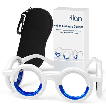 Hion Motion Sickness Glasses | Ultra-Light No-Lens Liquid Glasses for Travel