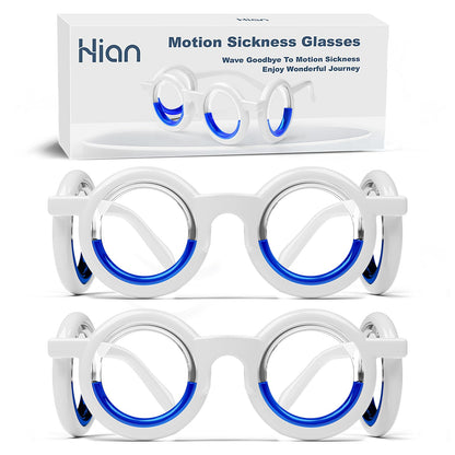 Hion Motion Sickness Glasses – 2 Pairs for Travel (Cars, Planes, Boats)