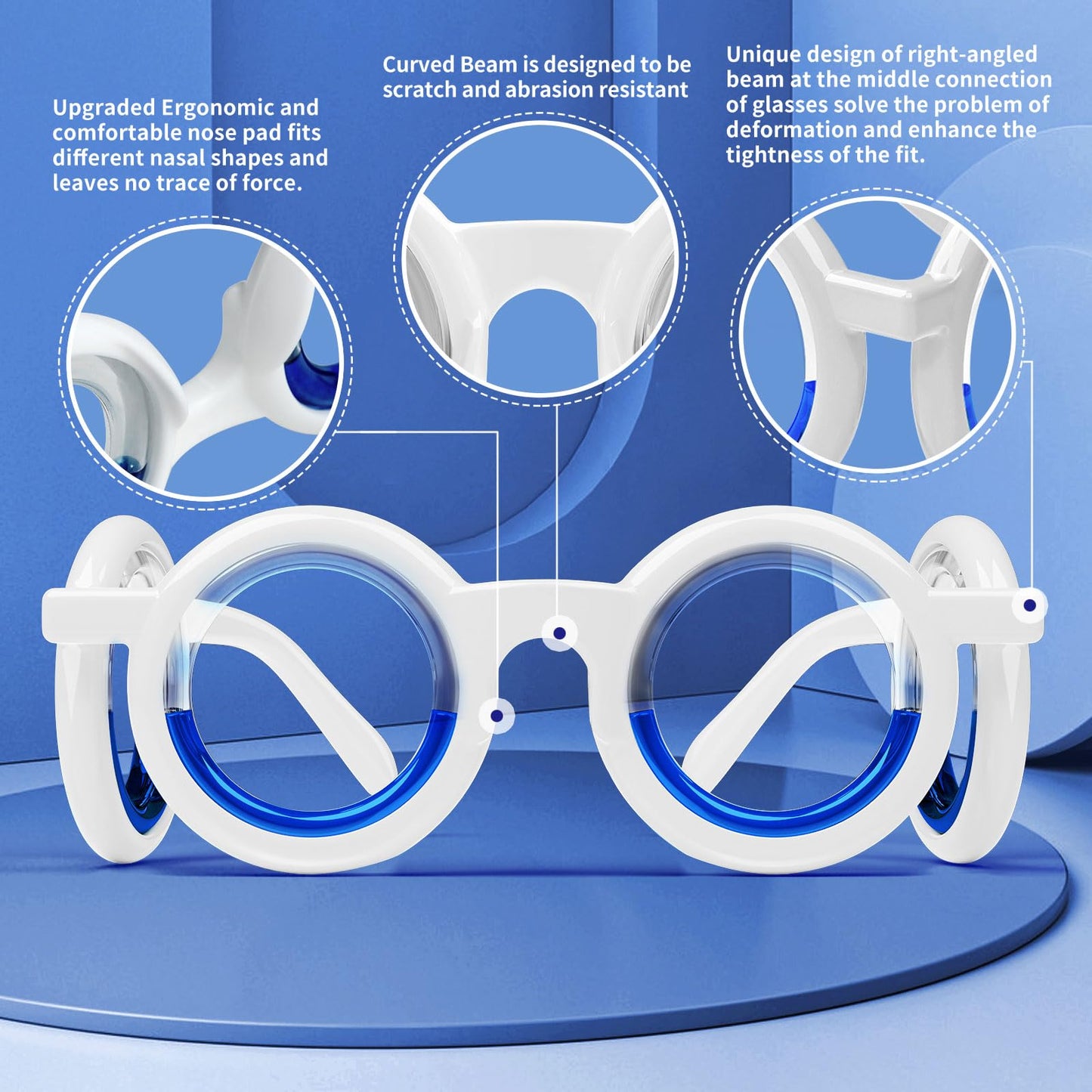 Hion Motion Sickness Glasses – Ultra-Light 2-Pair Pack for Travel