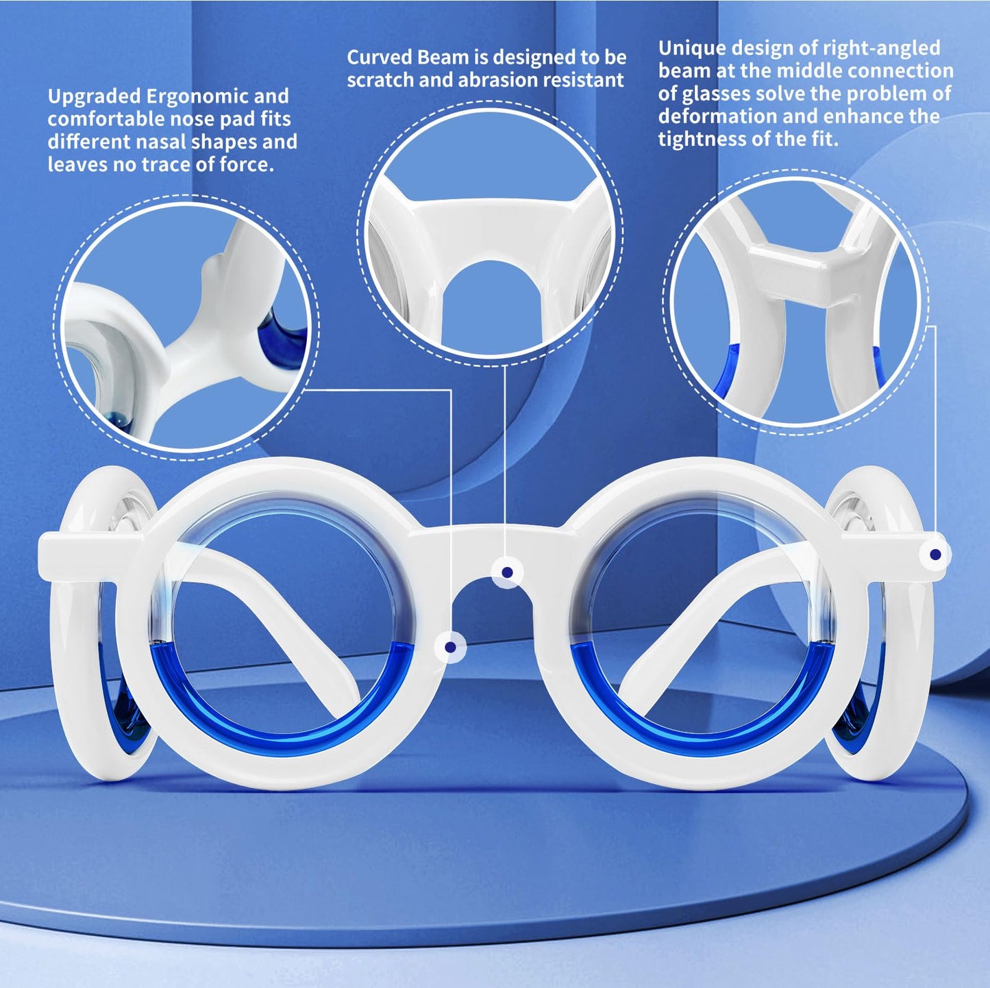 Hion Motion Sickness Glasses – Ultra-Light, No-Lens Liquid Glasses for Cars, Boats & Planes