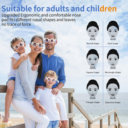 Hion Motion Sickness Glasses – Ultra-Light, Portable 2-Pair Pack for Travel Sickness