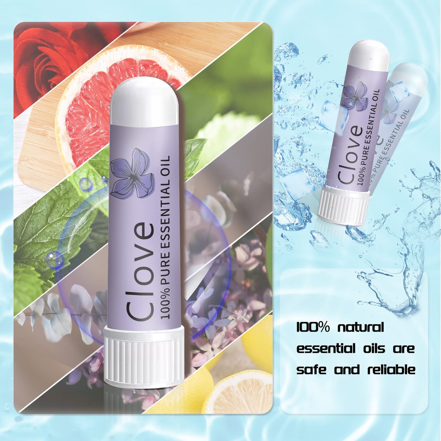 Hion Nausea Relief Inhaler - Clove, 100% Natural Essential Oils