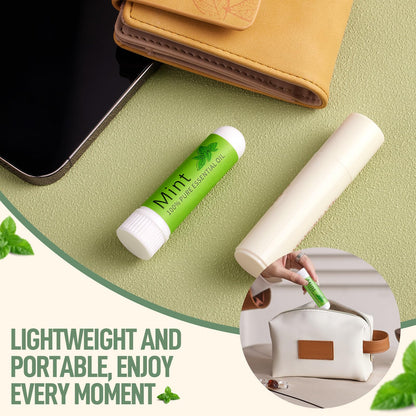 Hion Nausea Relief Inhaler - Mint (3pcs) | 100% Natural Essential Oils Inhalers