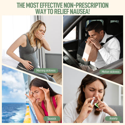 Hion Nausea Relief Inhaler - Mint, 100% Natural Essential Oils