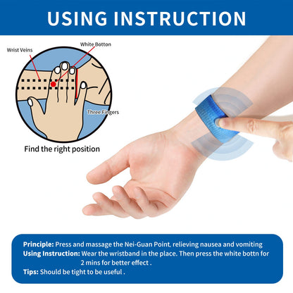 HIONXMGA 6 Pairs Motion Sickness Bands | Natural Nausea Relief for Travel