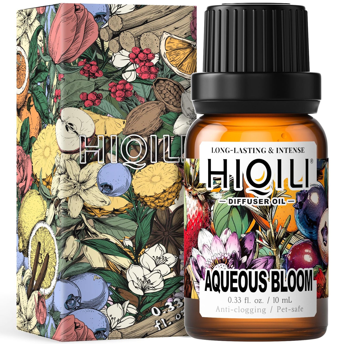 HIQILI Aqueous Bloom Diffuser Oil – Long-Lasting Scent for Large Spaces | Pets & Home (0.34 fl oz)