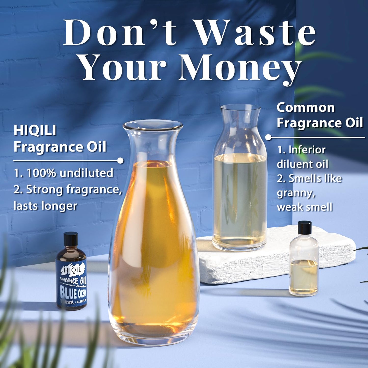 HIQILI Blue Ocean Fragrance Oil 100ml | Diffuser, Car Freshies, Candle & Soap Making