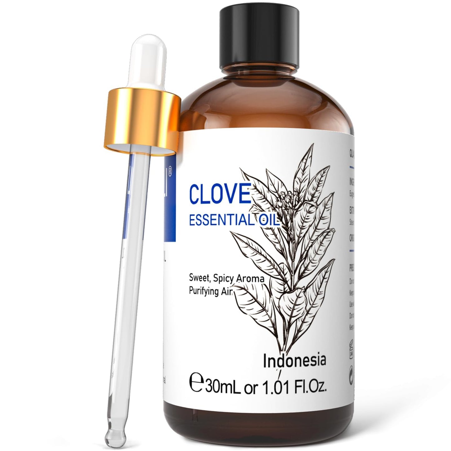 HIQILI Clove Essential Oil – 1 oz / 30 ml for Teeth & Gums