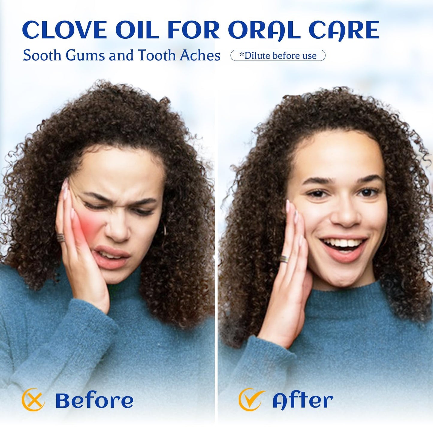 HIQILI Clove Essential Oil – 1 oz / 30 ml for Teeth & Gums