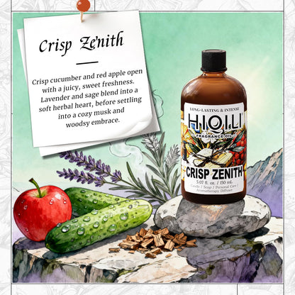 HIQILI Crisp Zenith Fragrance Oil for Diffuser - Inspired by P.RAL.Lau-ren Rd.Wht & Blu - 1 fl oz