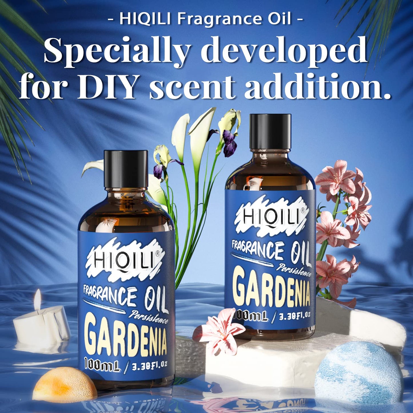 HIQILI Gardenia Fragrance Oil 100ml – Candle Making & Diffuser Scent