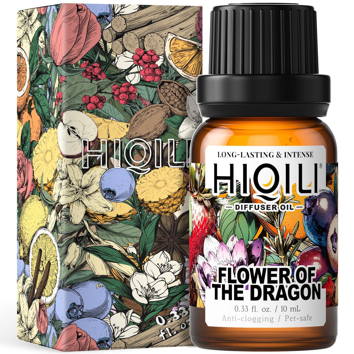 HIQILI Flower of The Dragon Diffuser Oil - Long-Lasting Refill for Humidifiers & Reed Diffusers, Hotel-Grade Scent, 0.34 Fl Oz
