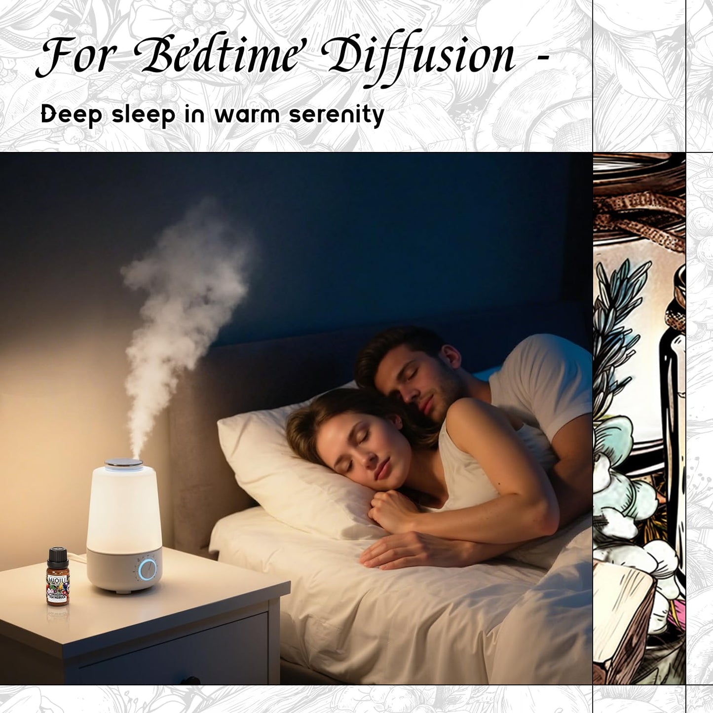 HIQILI Dragon Tea Nebula Diffuser Oil — Humidifiers & Aromatherapy (0.34 oz)