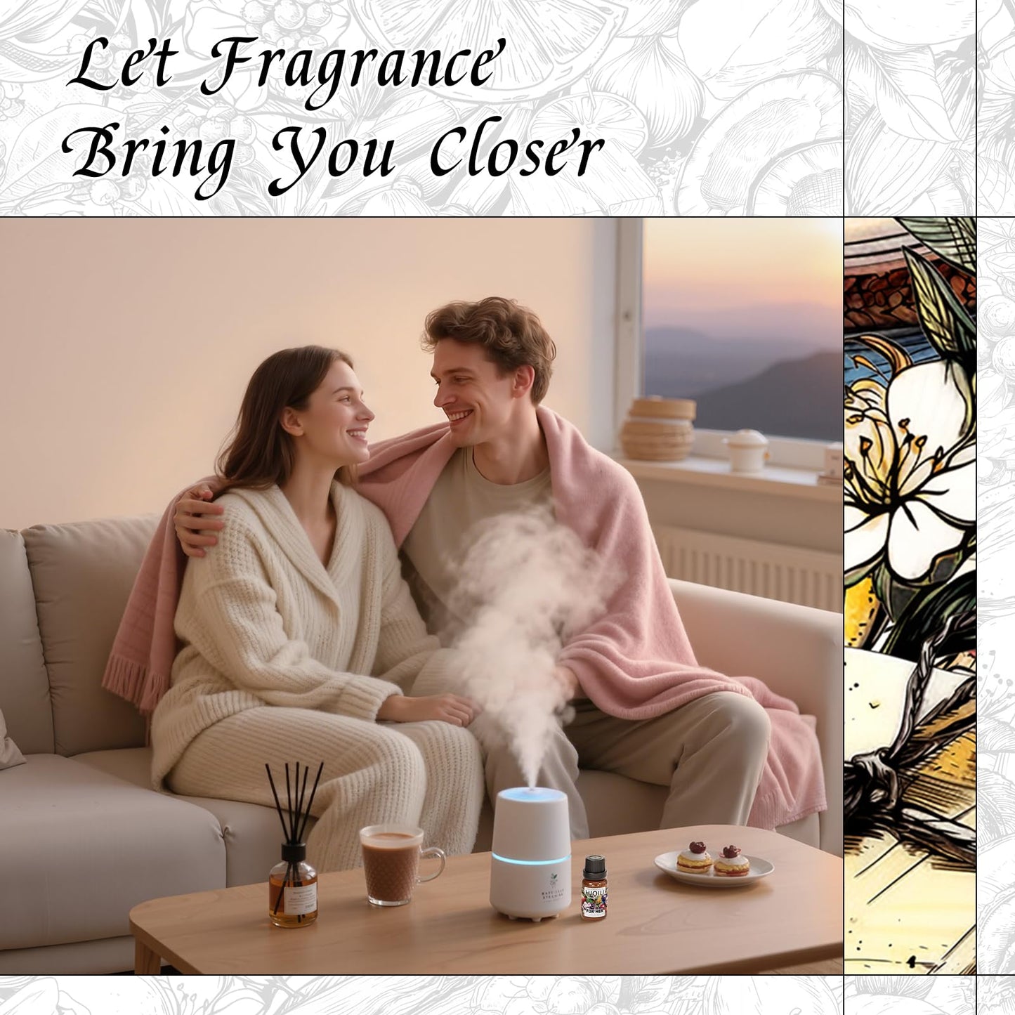 HIQILI for Her Diffuser Oil - Long-Lasting Scent (0.34 oz) | Reed Diffuser