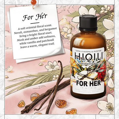 HIQILI For Her Fragrance Oil - 1 Fl Oz for Candle Making & More