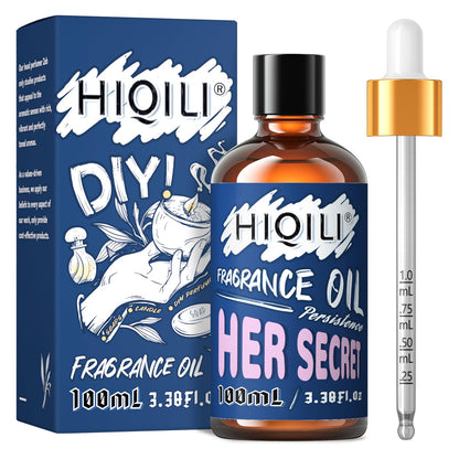 HIQILI Her Secret Fragrance Oil 100ml – Diffuser, Car Freshies, Candle & Soap Making