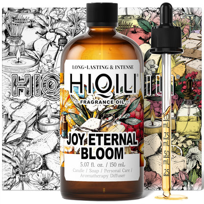 HIQILI Joy Eternal Bloom Fragrance Oil – Jasmine & Rose | 5.07 Fl Oz