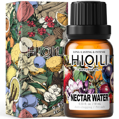 HIQILI Nectar Water Diffuser Oil – Long-Lasting Hotel-Grade Scent for Home (0.34 fl oz)