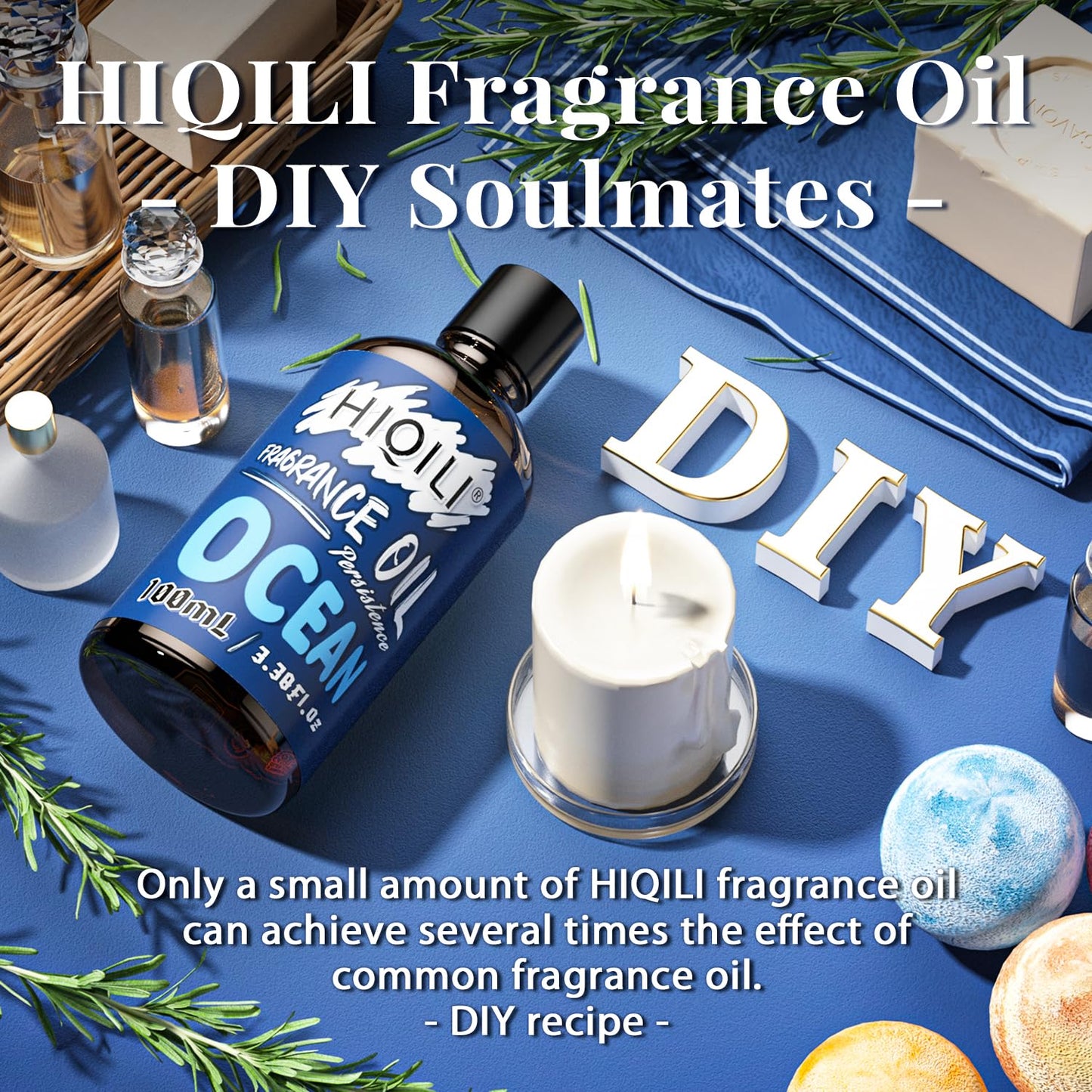 HIQILI Ocean Essential Oil 100ml – Fresh Ocean Fragrance for Diffusers