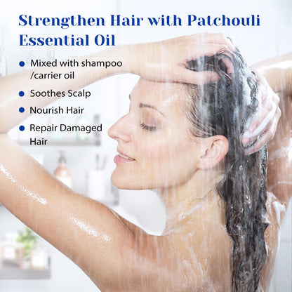 HIQILI Patchouli Essential Oil – 100ml, 100% Pure & Natural for DIY Perfume, Skincare & Diffuser