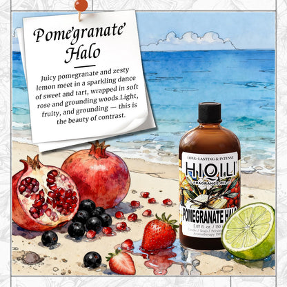 HIQILI Pomegranate Halo Fragrance Oil – DIY Perfume, Candles, Soap (5.07 Fl Oz)