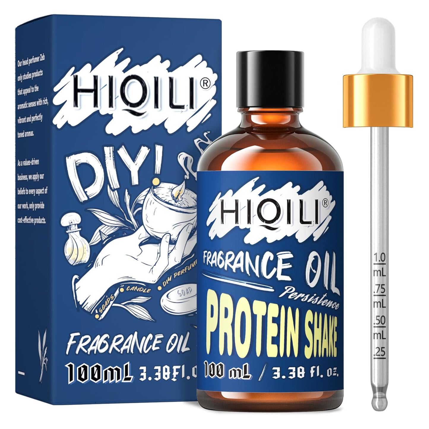 HIQILI Protein Shake Fragrance Oil 100ml – Long-Lasting Scent for Diffuser, Soap & Body Care
