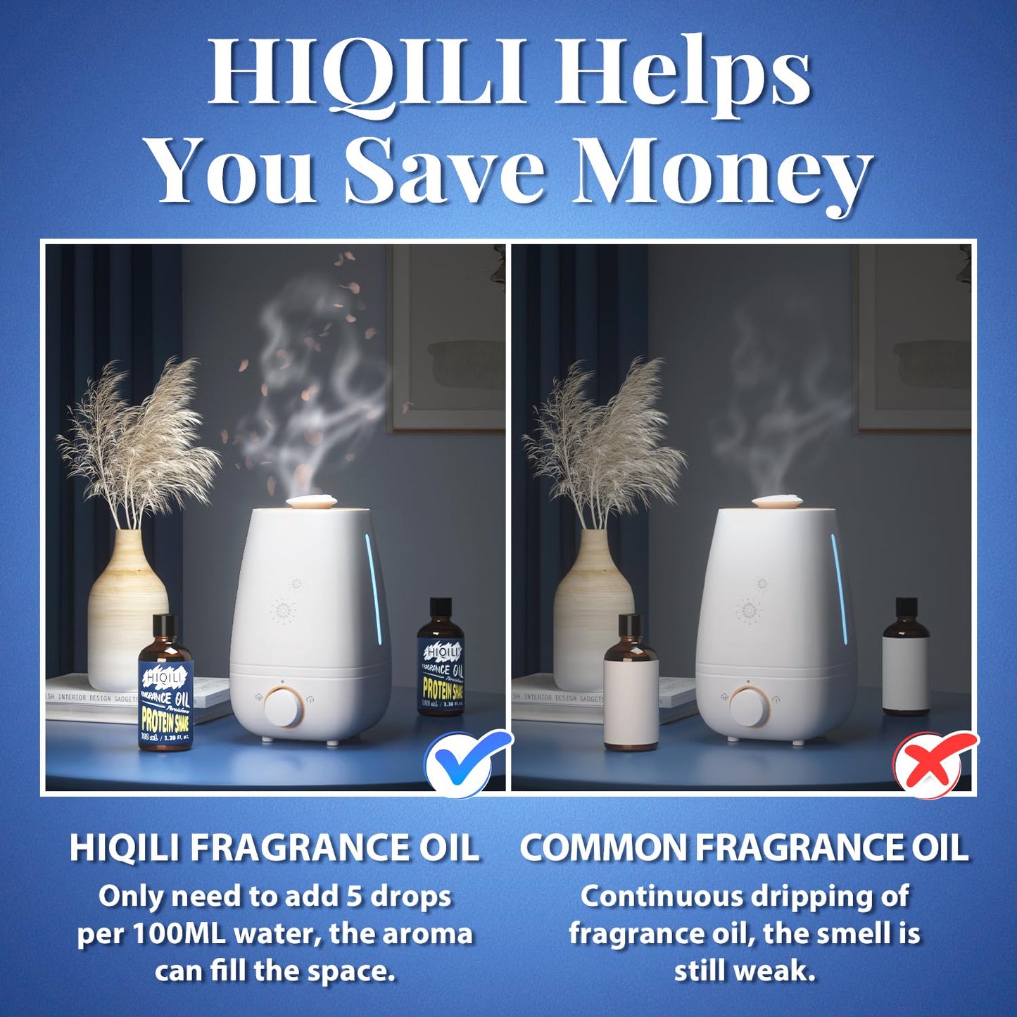 HIQILI Protein Shake Fragrance Oil 100ml – Long-Lasting Scent for Diffuser, Soap & Body Care