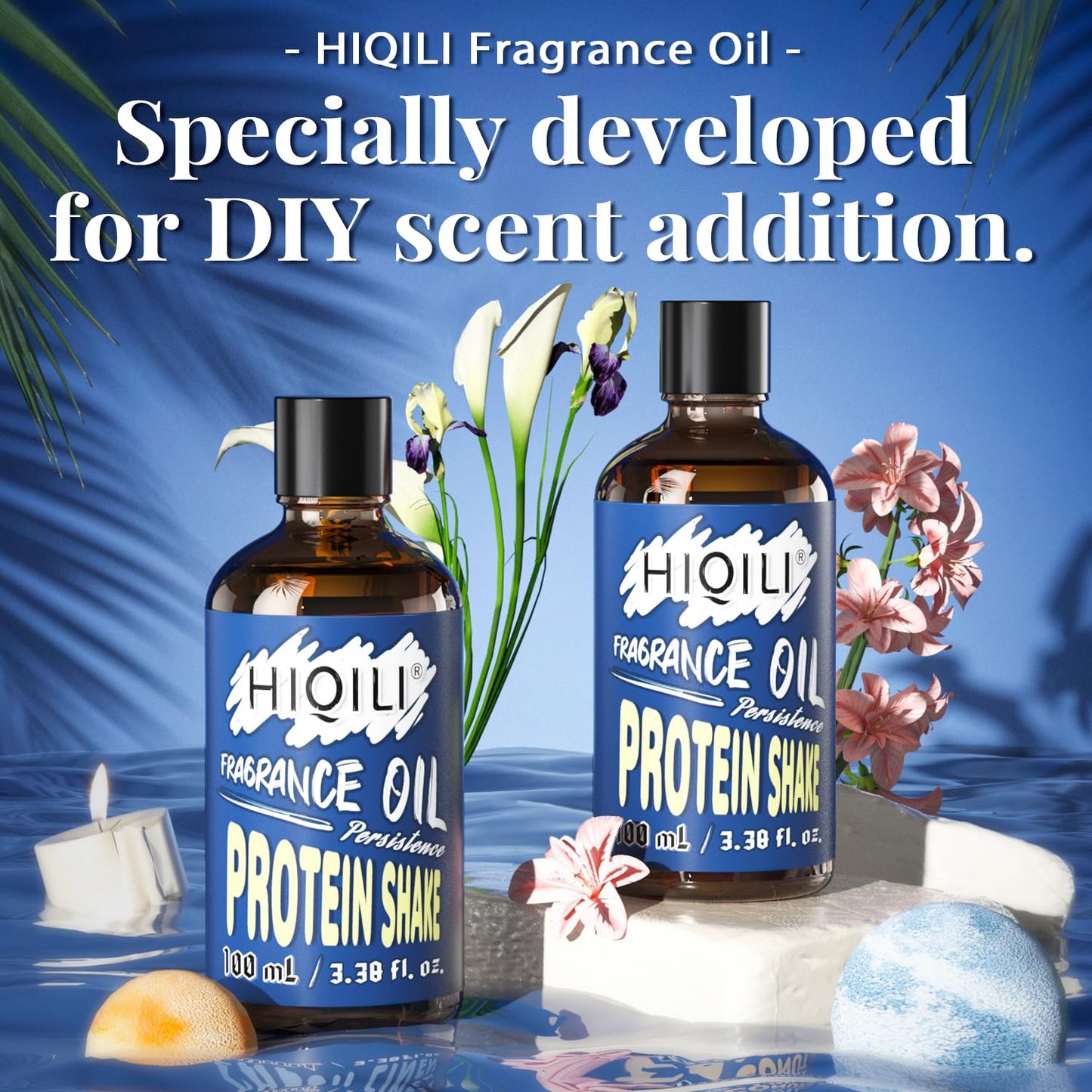 HIQILI Protein Shake Fragrance Oil 100ml – Long-Lasting Scent for Diffuser, Soap & Body Care