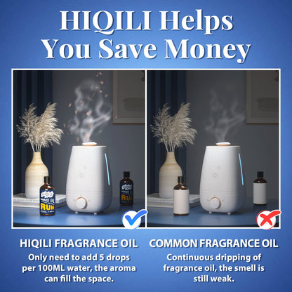HIQILI Rum Essential Oil - Sweet Mellow Fragrance for Diffuser & DIY (3.38 fl oz)